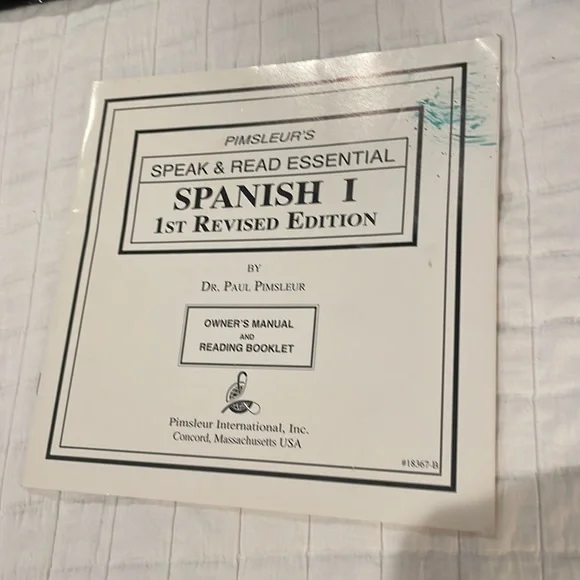 Pumsleur language program Spanish Simon & Schuster audio cassette tapes 30 units